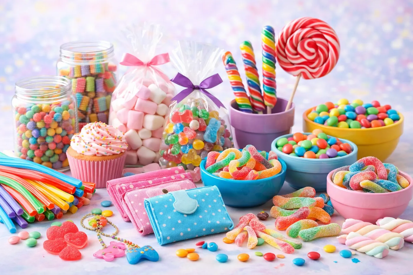 Golosinas variadas para compartir o regalar